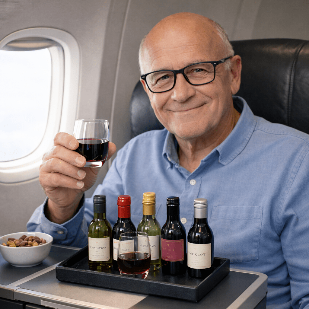 Add glasses to the man